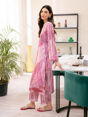 NUREH Ballerina Embroidered Chikankari Lawn Unstitched 2Pc Suit NU-107