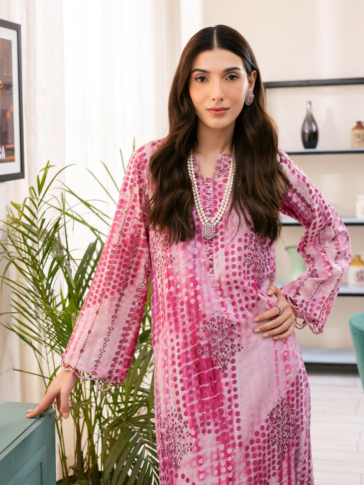 NUREH Ballerina Embroidered Chikankari Lawn Unstitched 2Pc Suit NU-107
