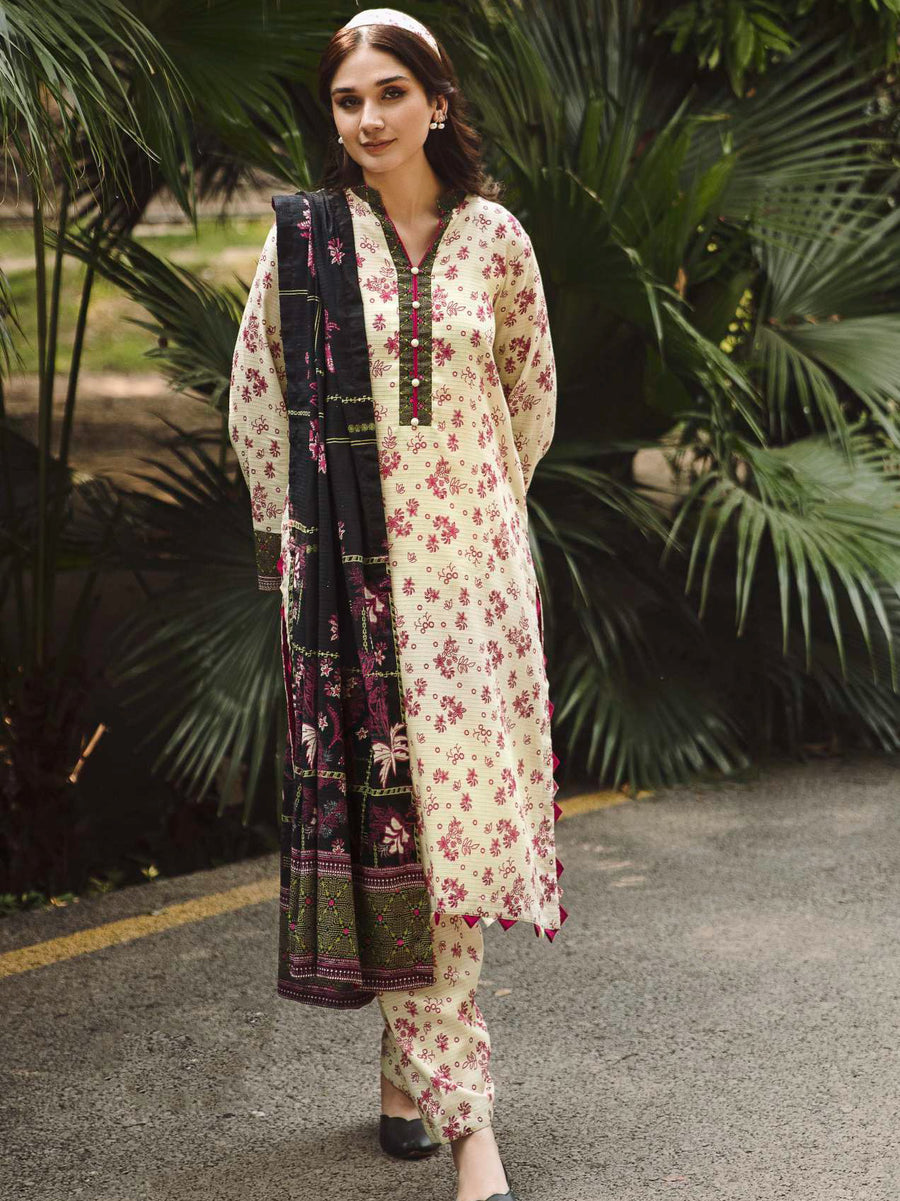 Rang by Motifz Digital Printed Khaddar Unstitched 3Pc Suit 4343-MIDNIGHT