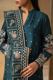 Cross Stitch Mahiri Embroidered Lawn Unstitched 3Pc Suit D-02 Midnight Bloom