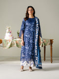 Faiza Faisal FNF Prints Unstitched Embroidered Lawn 3Pc Suit - MIDNIGHT MEADOW