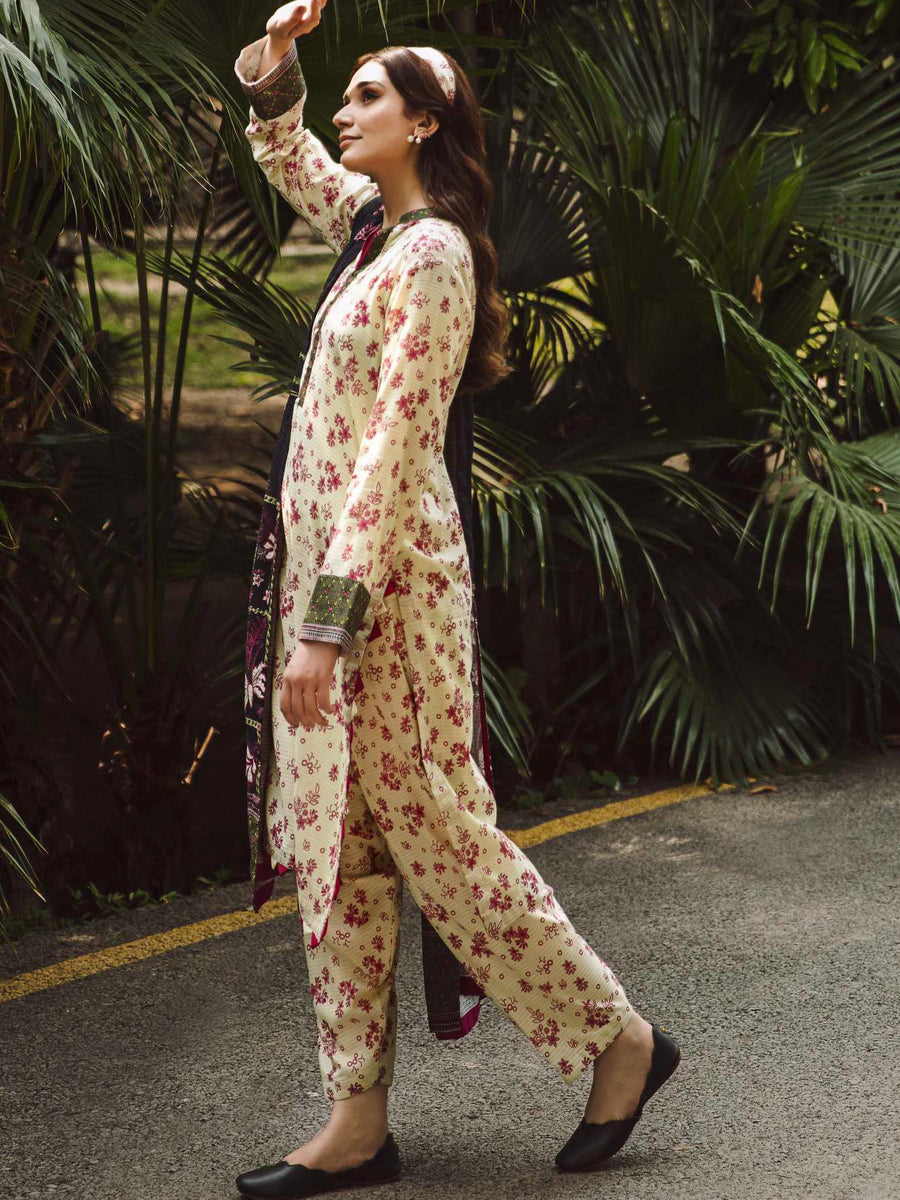 Rang by Motifz Digital Printed Khaddar Unstitched 3Pc Suit 4343-MIDNIGHT
