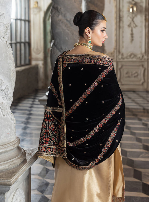 Zainab Chottani Embroidered Brocade Unstitched 3Pc Suit D-04 MINHA