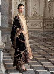 Zainab Chottani Embroidered Brocade Unstitched 3Pc Suit D-04 MINHA