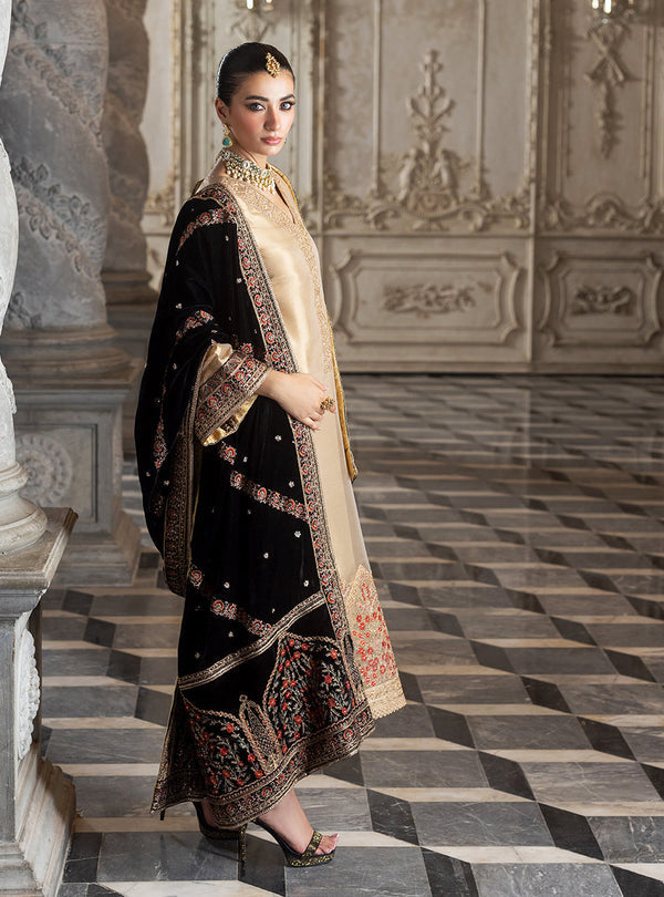 Zainab Chottani Embroidered Brocade Unstitched 3Pc Suit D-04 MINHA