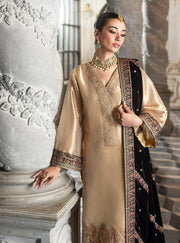 Zainab Chottani Embroidered Brocade Unstitched 3Pc Suit D-04 MINHA