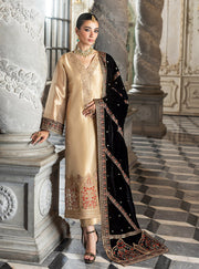 Zainab Chottani Embroidered Brocade Unstitched 3Pc Suit D-04 MINHA