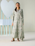 Faiza Faisal FNF Prints Unstitched Embroidered Lawn 3Pc Suit - MINT MUSE
