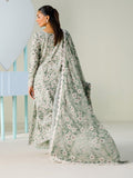 Faiza Faisal FNF Prints Unstitched Embroidered Lawn 3Pc Suit - MINT MUSE