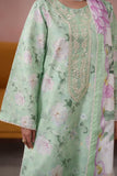 Neeshay Summer Diary Embroidered Lawn Unstitched 3Pc Suit - MINT REVERIE