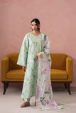 Neeshay Summer Diary Embroidered Lawn Unstitched 3Pc Suit - MINT REVERIE