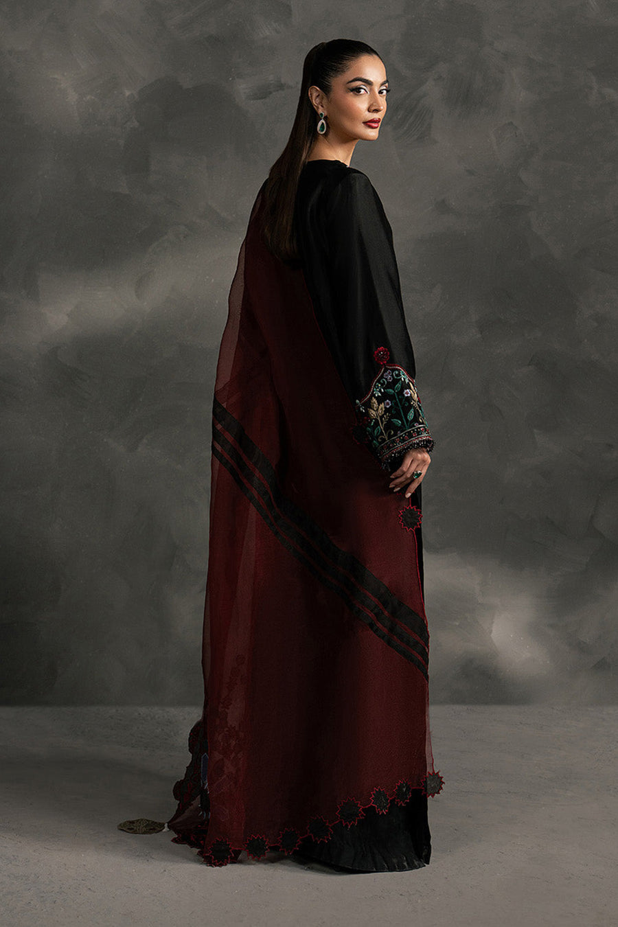 Zariya Anahira Ready to Wear Silk Organza 3Pc Suit ZB50089 MIRA