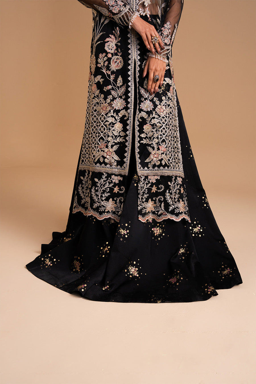 Zariya Afsanay Bareeze Net Unstitched 3Pc Suit ZB50030 MIRAAJE