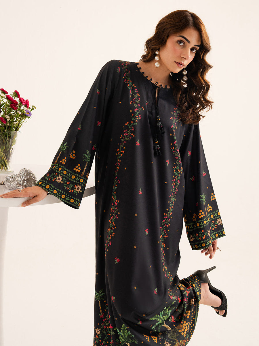 Faiza Faisal Reve Festive Pret Printed Grip Silk 1Pc Shirt - MIRELLE