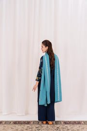 Feathers Fully Embroidered Dhanak Unstitched 3Pc Suit MIREVE-FT557