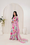 Feathers Frilly Flowers Unstitched Digital Printed Lawn 3Pc Suit MIRZELLA-FT708