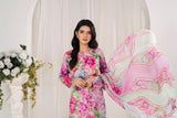 Feathers Frilly Flowers Unstitched Digital Printed Lawn 3Pc Suit MIRZELLA-FT708