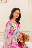Feathers Frilly Flowers Unstitched Digital Printed Lawn 3Pc Suit MIRZELLA-FT708