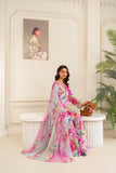 Feathers Frilly Flowers Unstitched Digital Printed Lawn 3Pc Suit MIRZELLA-FT708