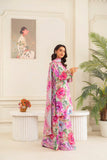 Feathers Frilly Flowers Unstitched Digital Printed Lawn 3Pc Suit MIRZELLA-FT708