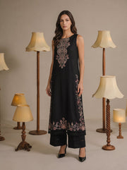 Viana by Sanam Saeed Embroidered Karandi Unstitched 3Pc Suit - MIST
