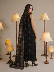 Viana by Sanam Saeed Embroidered Karandi Unstitched 3Pc Suit - MIST