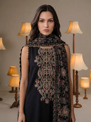 Viana by Sanam Saeed Embroidered Karandi Unstitched 3Pc Suit - MIST