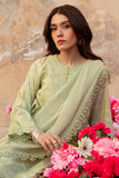 Cross Stitch Premium Embroidered Lawn Unstitched 3Pc Suit D-24 Misted Green