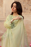 Cross Stitch Premium Embroidered Lawn Unstitched 3Pc Suit D-24 Misted Green