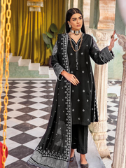 Gul Ahmed Premium Embroidered Jacquard Unstitched 3Pc Suit MJ-42002