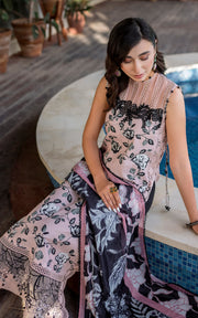 Meraki by Asifa & Nabeel Embroidered Lawn Unstitched 3Pc Suit MK-02 Gul