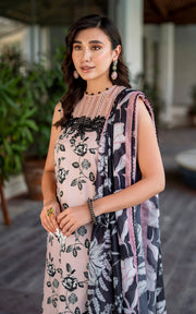 Meraki by Asifa & Nabeel Embroidered Lawn Unstitched 3Pc Suit MK-02 Gul