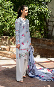 Meraki by Asifa & Nabeel Embroidered Lawn Unstitched 3Pc Suit MK-03 Pankh