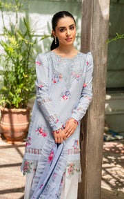 Meraki by Asifa & Nabeel Embroidered Lawn Unstitched 3Pc Suit MK-03 Pankh
