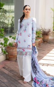 Meraki by Asifa & Nabeel Embroidered Lawn Unstitched 3Pc Suit MK-03 Pankh