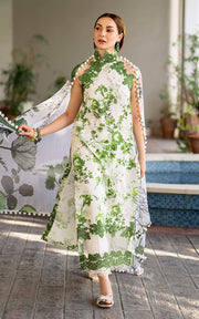 Meraki by Asifa & Nabeel Embroidered Lawn Unstitched 3Pc Suit MK-06 Sarsabz