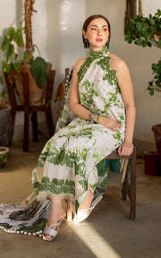 Meraki by Asifa & Nabeel Embroidered Lawn Unstitched 3Pc Suit MK-06 Sarsabz
