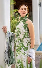 Meraki by Asifa & Nabeel Embroidered Lawn Unstitched 3Pc Suit MK-06 Sarsabz