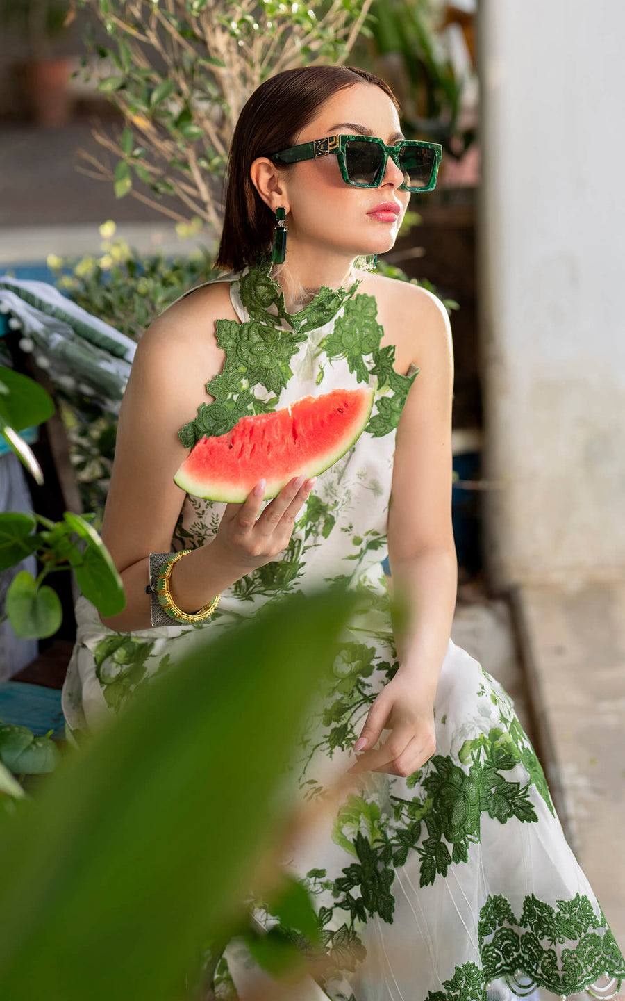 Meraki by Asifa & Nabeel Embroidered Lawn Unstitched 3Pc Suit MK-06 Sarsabz