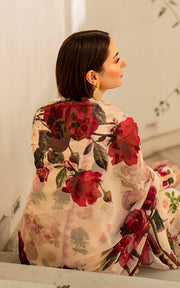 Meraki by Asifa & Nabeel Embroidered Lawn Unstitched 3Pc Suit MK-09 Gulabo