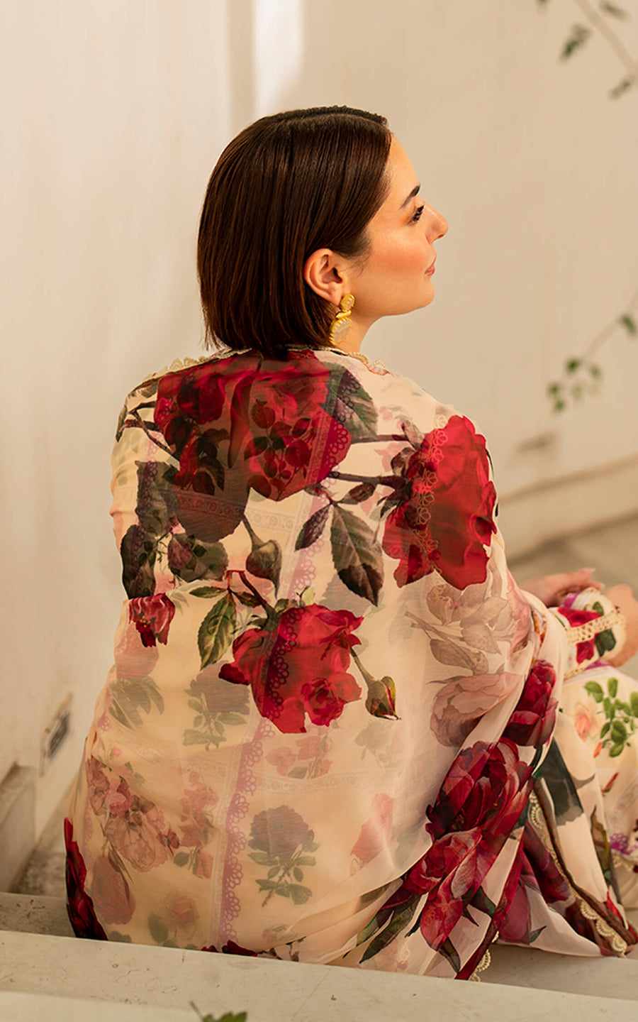 Meraki by Asifa & Nabeel Embroidered Lawn Unstitched 3Pc Suit MK-09 Gulabo