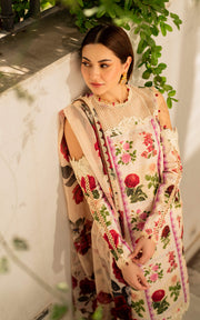 Meraki by Asifa & Nabeel Embroidered Lawn Unstitched 3Pc Suit MK-09 Gulabo