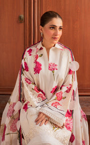 Meraki by Asifa & Nabeel Embroidered Lawn Unstitched 3Pc Suit MK-12 Guldasta
