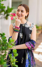 Meraki by Asifa & Nabeel Embroidered Lawn Unstitched 3Pc Suit MK-14 Surma