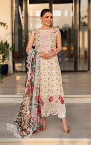 Meraki by Asifa & Nabeel Embroidered Lawn Unstitched 3Pc Suit MK-15 Gulnar