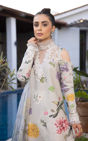 Meraki by Asifa & Nabeel Embroidered Lawn Unstitched 3Pc Suit MK-16 Sarmayi