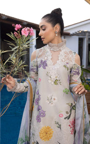 Meraki by Asifa & Nabeel Embroidered Lawn Unstitched 3Pc Suit MK-16 Sarmayi