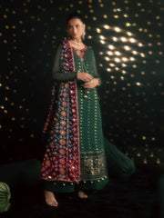 Nureh Mukeshkari Embroidered Mukesh Chiffon Unstitched 3Pc Suit MK-20