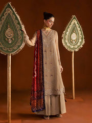 Nureh Mukeshkari Embroidered Mukesh Chiffon Unstitched 3Pc Suit MK-22