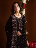 Nureh Mukeshkari Embroidered Mukesh Chiffon Unstitched 3Pc Suit MK-24